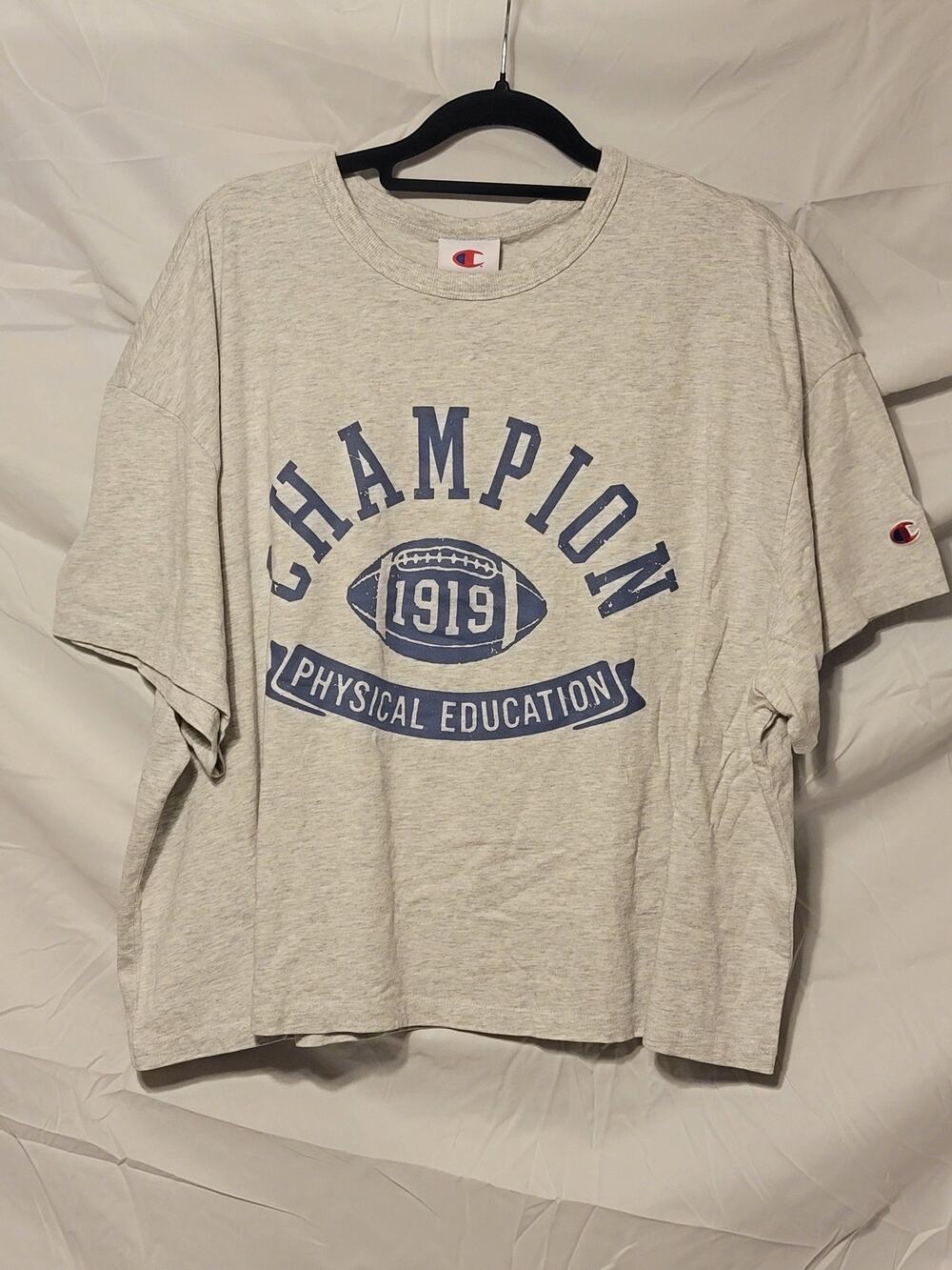 Champion Womens Crop Top Gray Sz XXL